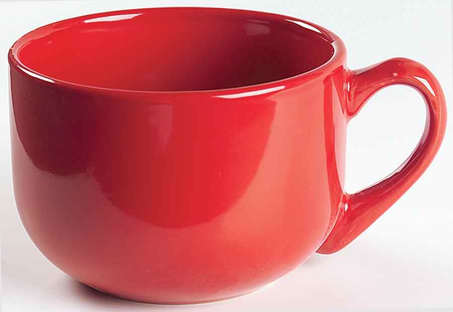 Sensations II Red Latte Mug by Gibson Designs-1