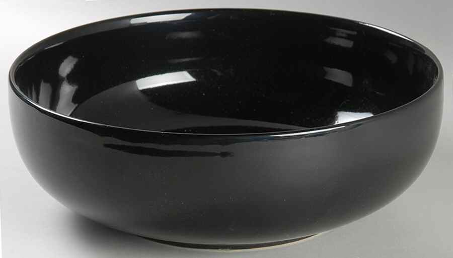 Sensations II Black 10" Chip & Dip Bowl by Gibson Designs-1