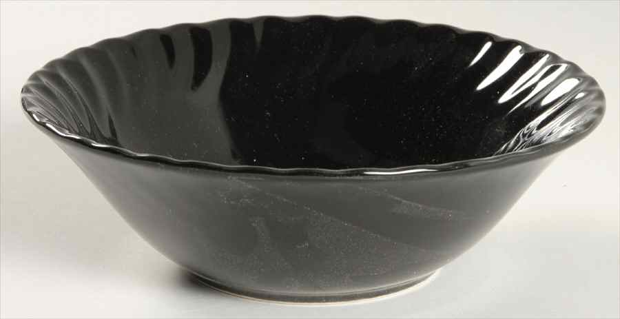 Sensations II Black 7" All Purpose Bowl by Gibson Designs-1