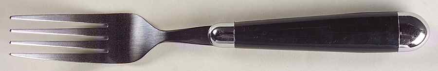 Sensations II Black Dinner Fork (7 1/2" or Larger) by Gibson Designs-1