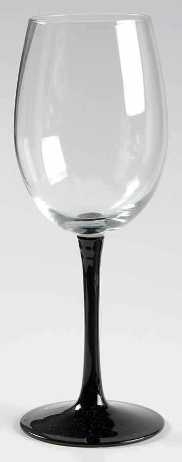 Sensations II Black Glassware Goblet by Gibson Designs-1