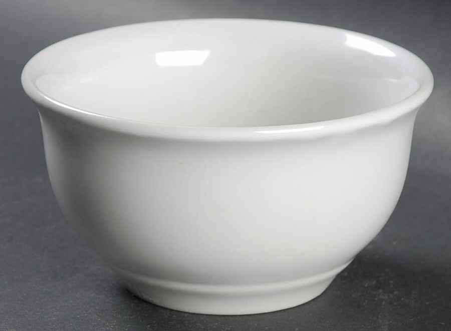 Sensations II White 4" Chip & Dip Bowl by Gibson Designs-1