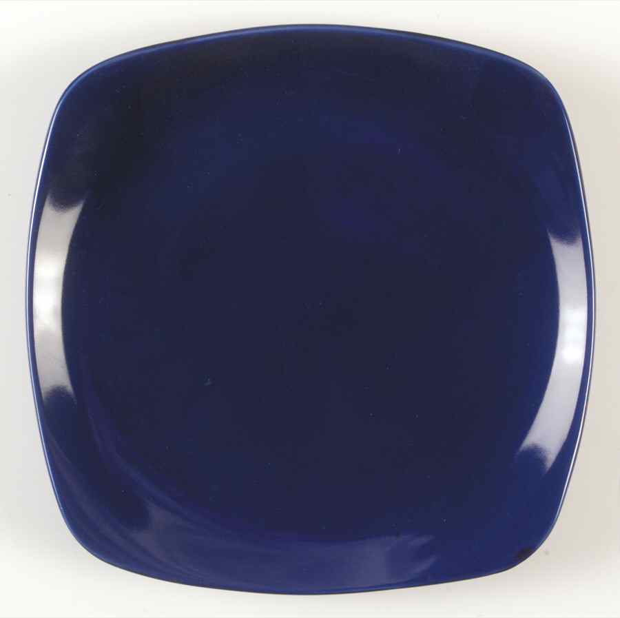 Sensations II Cobalt Square Salad Plate by Gibson Designs-1
