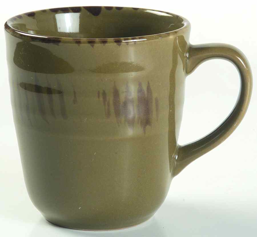 Basic Living V Olive Mug by Gibson Designs-1