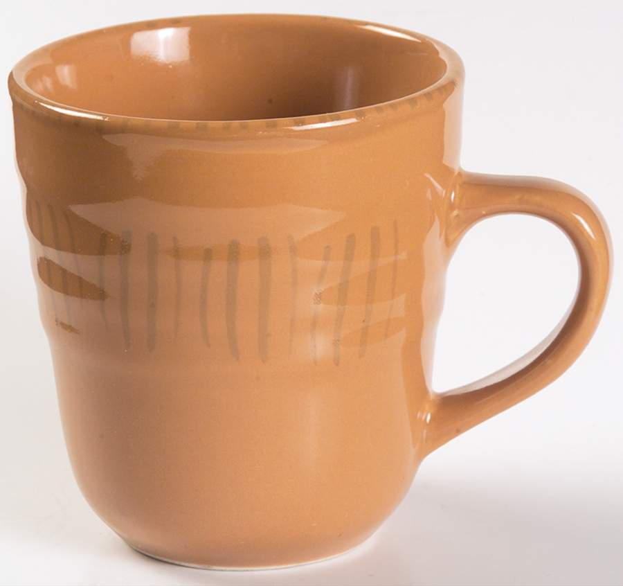 Basic Living V Saffron Mug by Gibson Designs-1