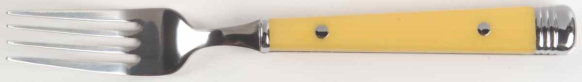 Escapade Yellow Dinner Fork (7 1/2" or Larger) by Gibson Designs-1
