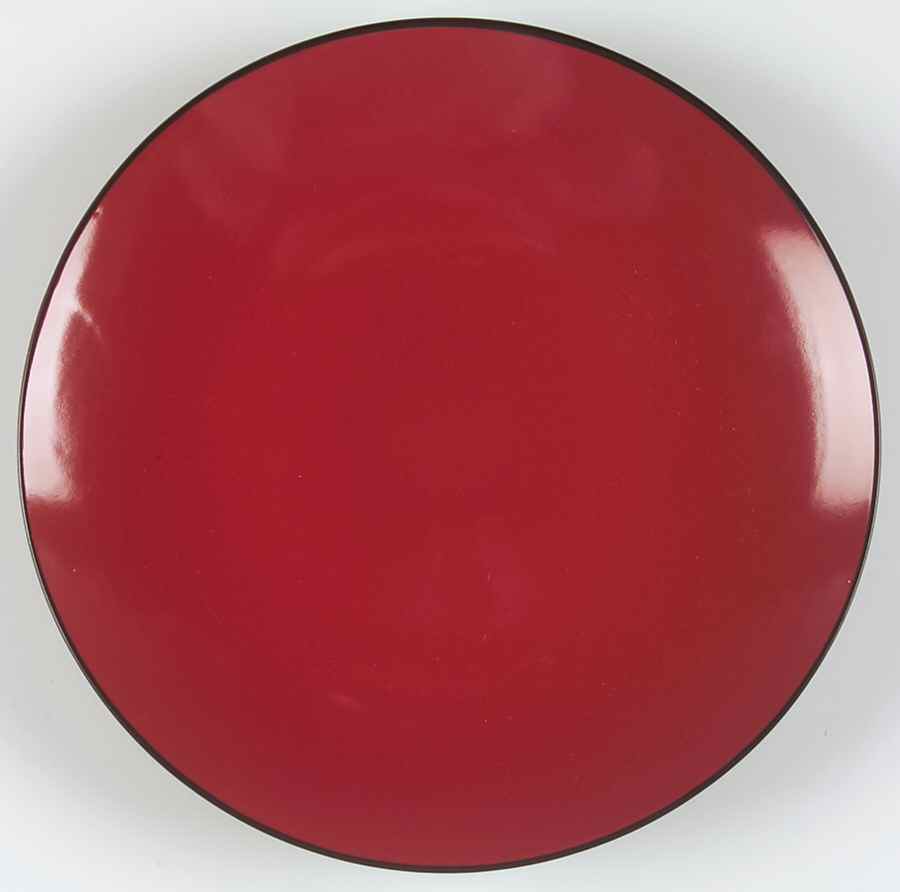 Centra Red Dinner Plate by Gibson Designs-1