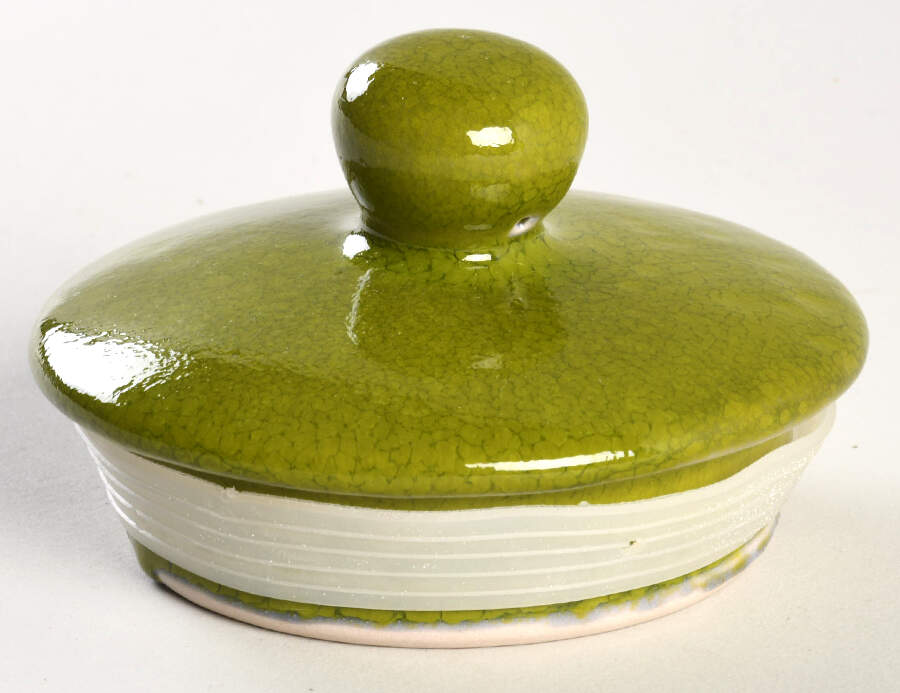 Radiant Apple Green Lid for Small Canister by Gibson Designs-1