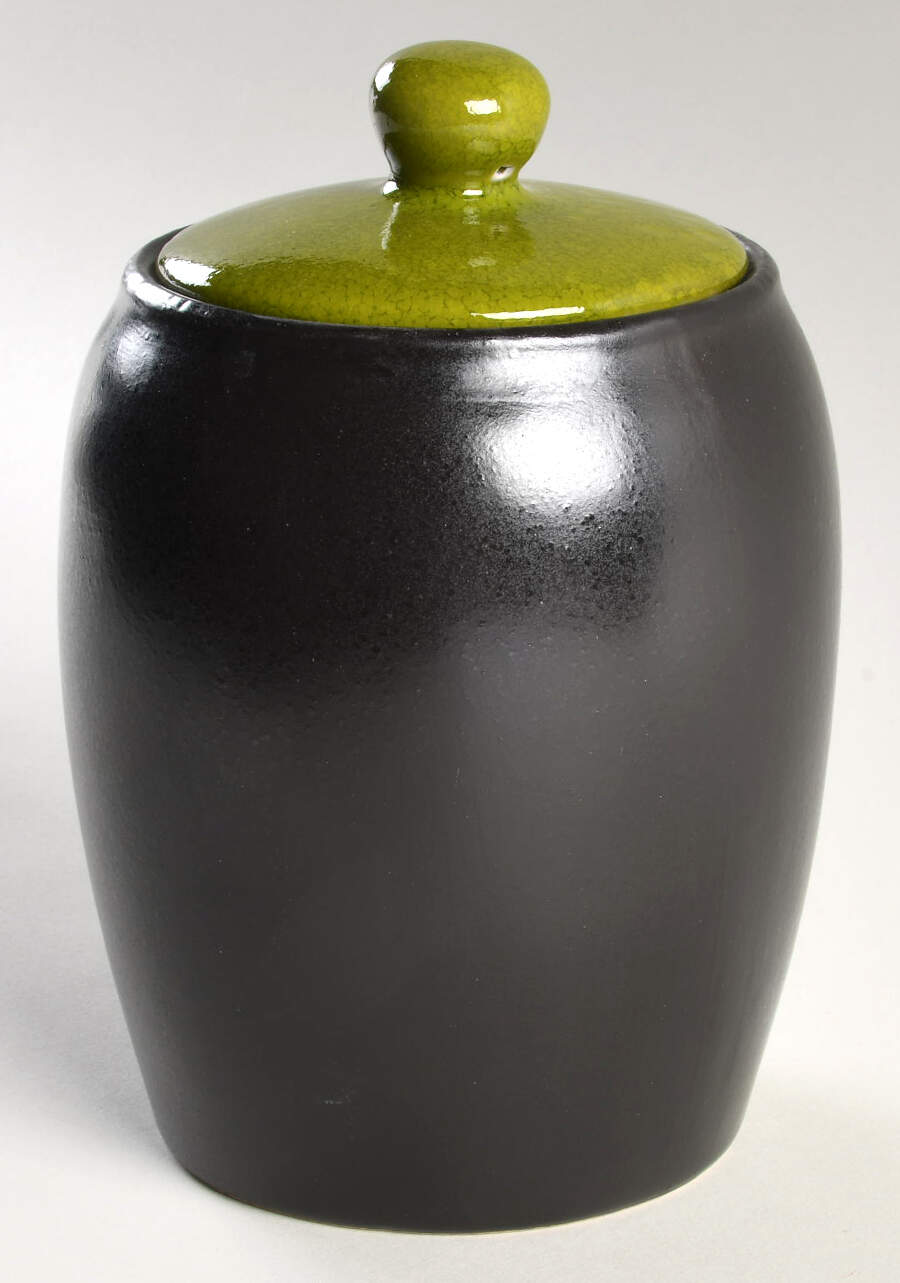 Radiant Apple Green Small Canister & Lid by Gibson Designs-1
