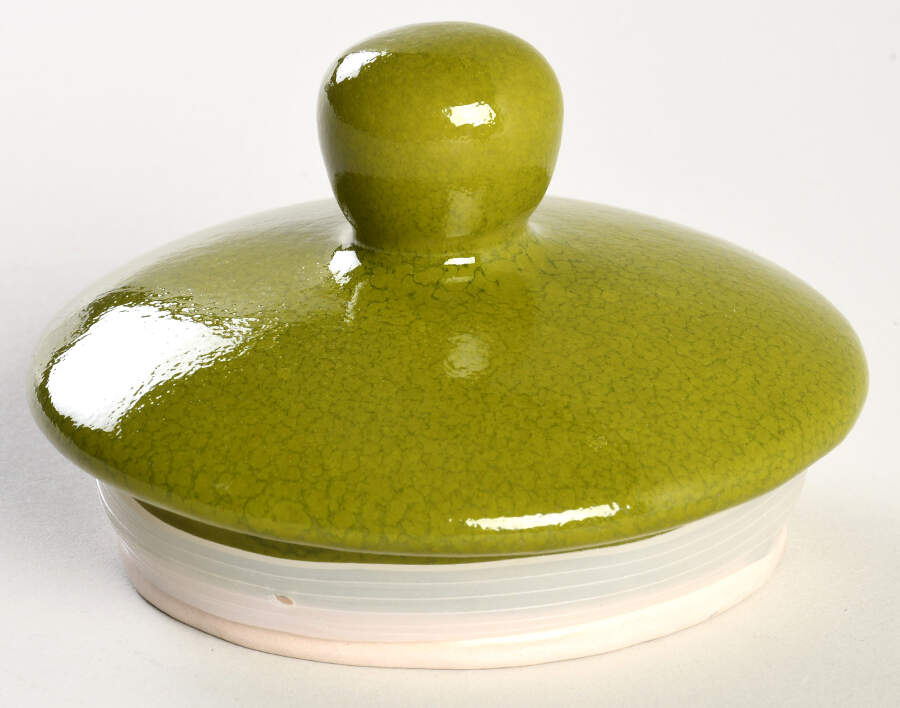 Radiant Apple Green Lid for Medium Canister by Gibson Designs-1