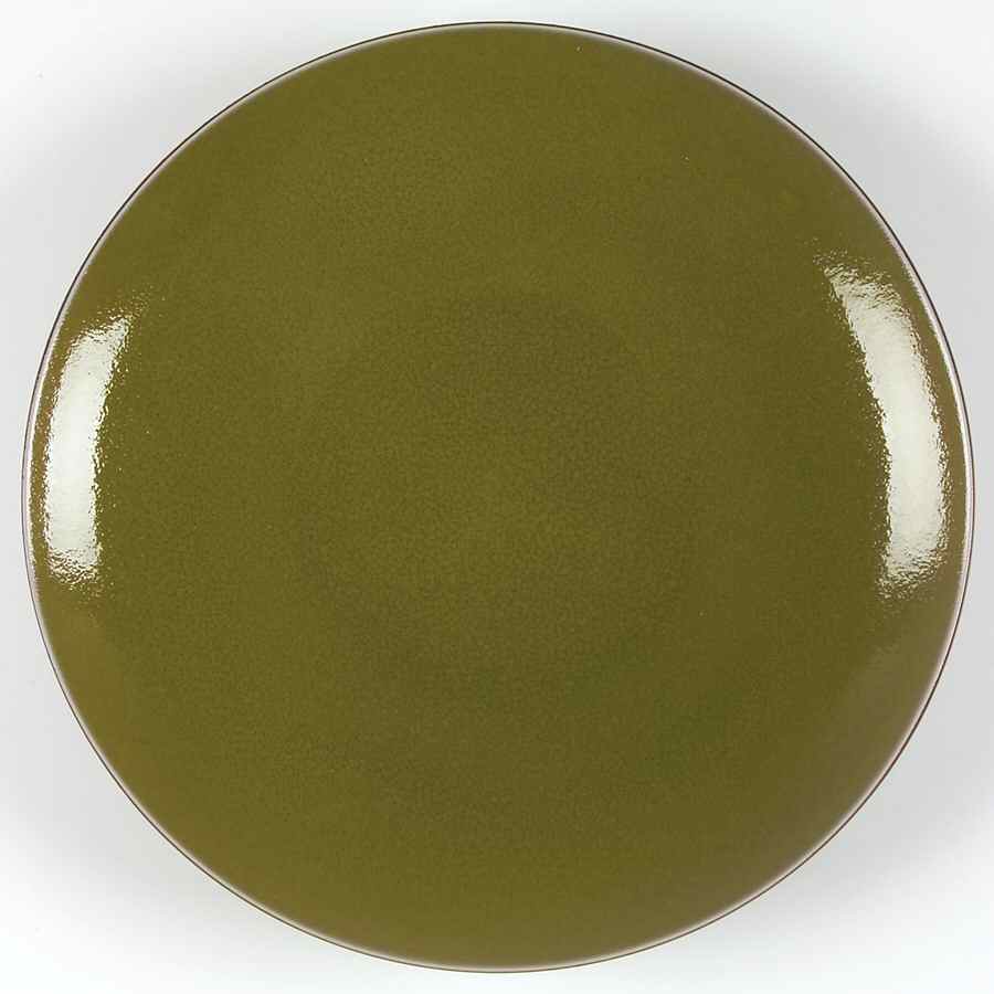 Radiant Apple Green Dinner Plate by Gibson Designs-1