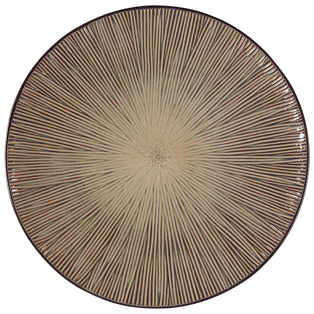 South Seas Brown Dinner Plate by Gibson Designs-1