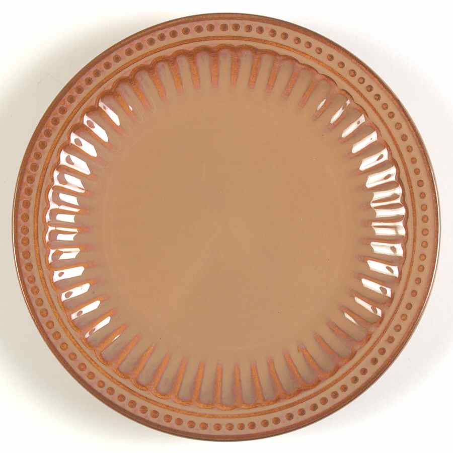 Regent Park Brown Salad Plate by Gibson Designs-1