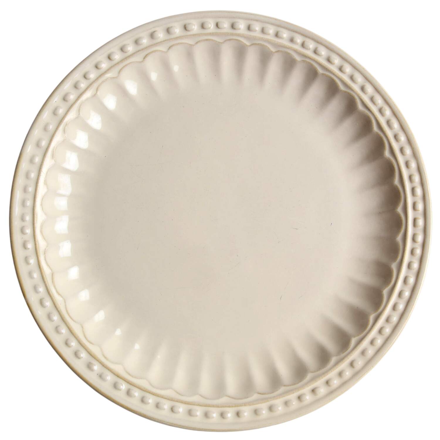 Regent Park Cream Dinner Plate by Gibson Designs-1