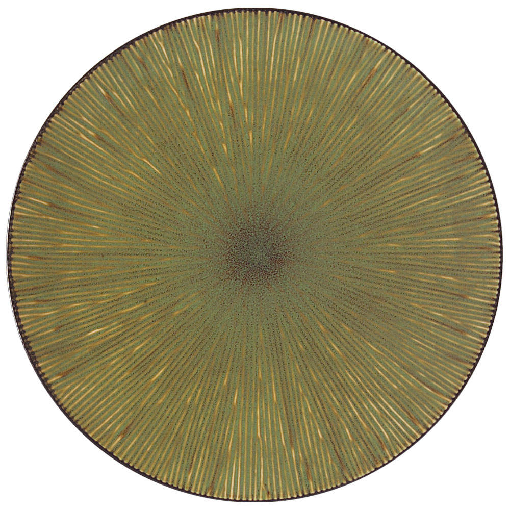 South Seas Green Dinner Plate by Gibson Designs-1