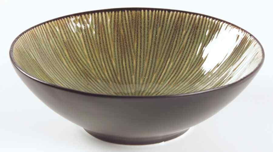 South Seas Green Soup/Cereal Bowl by Gibson Designs-1