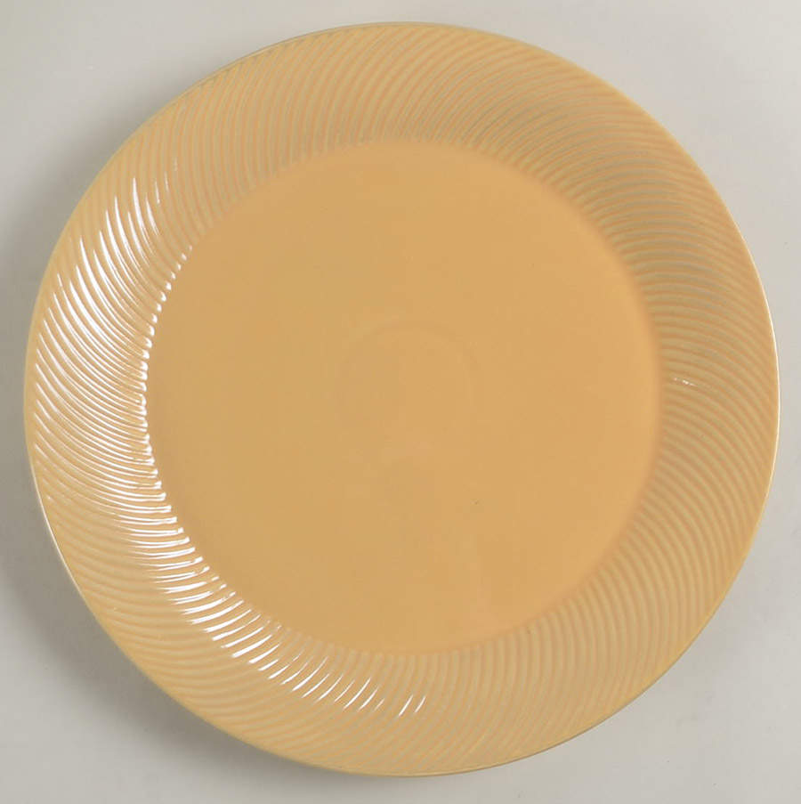 Transend Mustard Dinner Plate by Gibson Designs-1