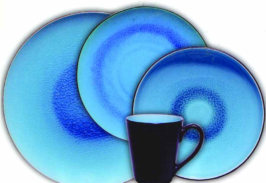 Luminaire Turquoise Dinner Plate by Gibson Designs-1