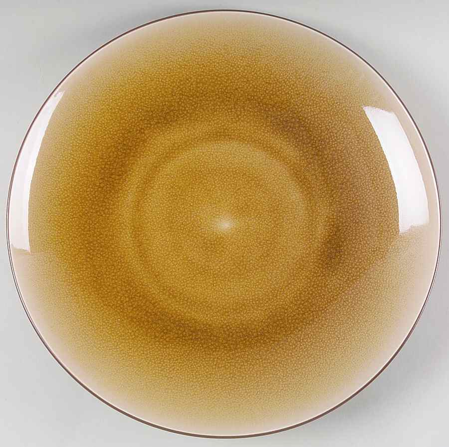 Luminaire Honey (Brown) Dinner Plate by Gibson Designs-1