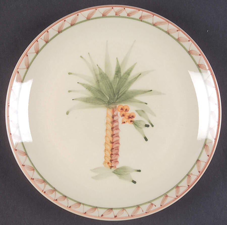 Oasis Palm Salad/Dessert Plate by Gibson Designs-1