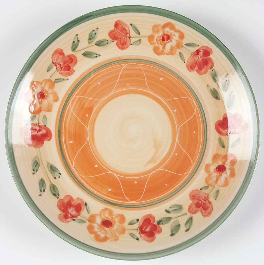 Floral Terrace Dinner Plate by Gibson Designs-1