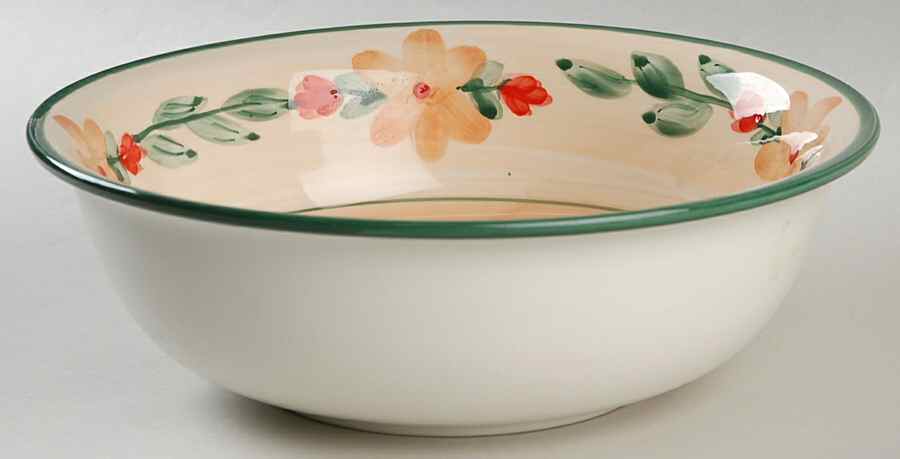 Floral Terrace 9" Round Vegetable Bowl by Gibson Designs-1