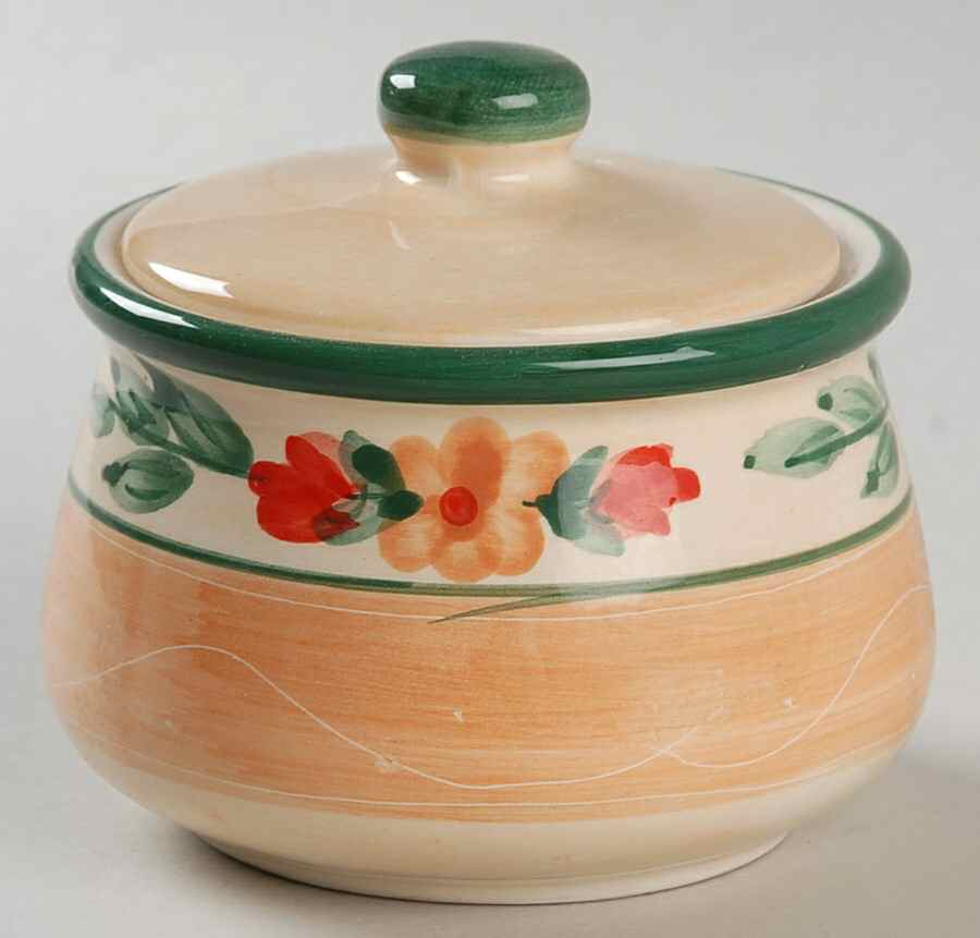 Floral Terrace Sugar Bowl & Lid by Gibson Designs-1