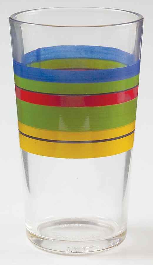 Salsa Stripe 12 Oz Glassware Tumbler by Gibson Designs-1