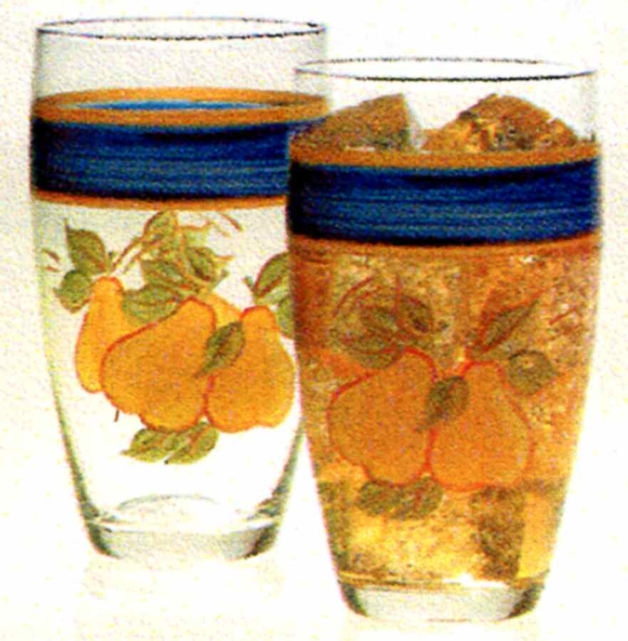 Pear Vista Glassware Tall Tumbler by Gibson Designs-1