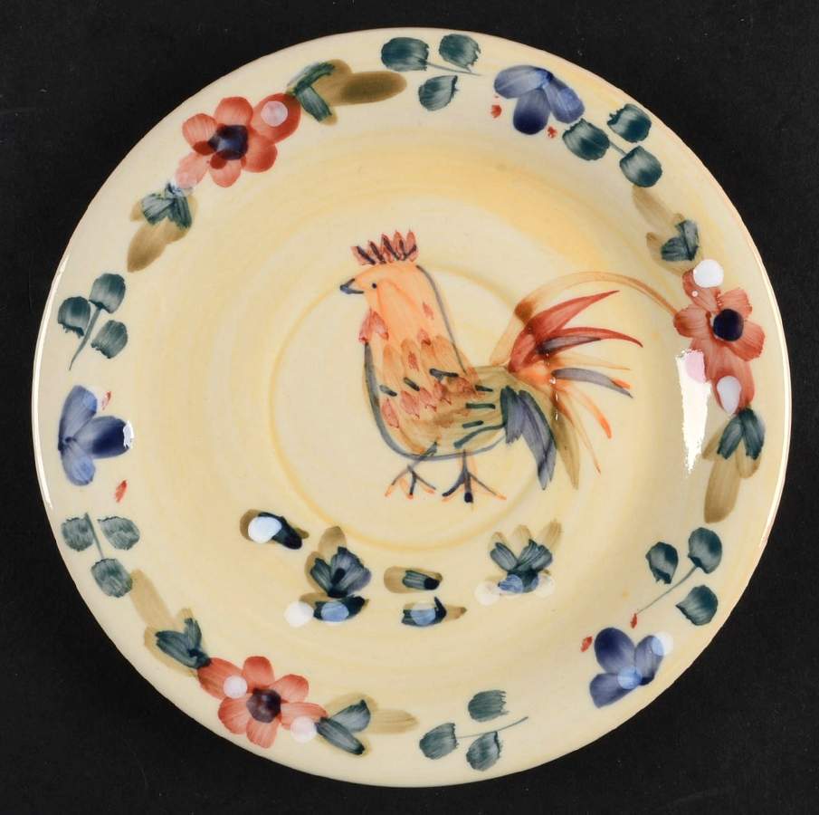 Good Morning-Tan (Handpainted) Saucer by Gibson Designs-1