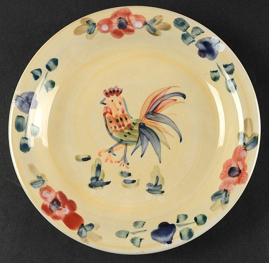 Good Morning-Tan (Handpainted) Salad Plate by Gibson Designs-1