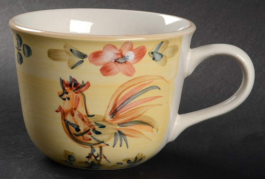 Good Morning-Tan (Handpainted) Flat Cup by Gibson Designs-1