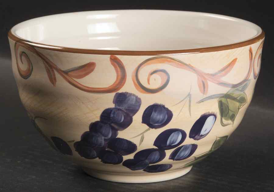 Venetian Grapes Soup/Cereal Bowl by Gibson Designs-1