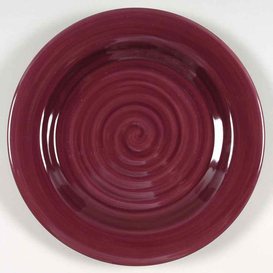 Sangria Shades Plum Dinner Plate by Gibson Designs-1