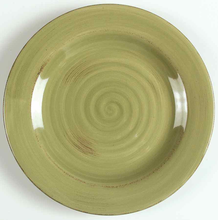 Sangria Shades Olive Dinner Plate by Gibson Designs-1