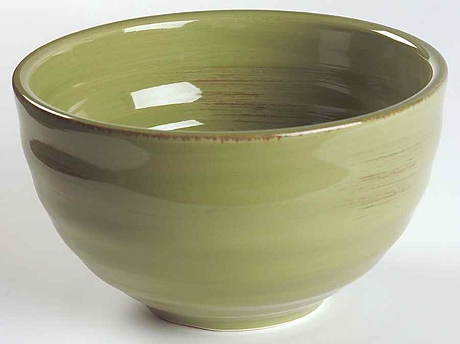 Sangria Shades Olive Soup/Cereal Bowl by Gibson Designs-1