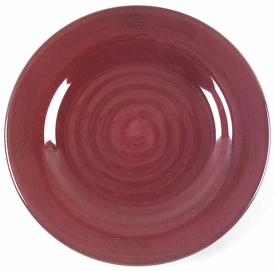 Sangria Shades Claret (Red) Salad/Dessert Plate by Gibson Designs-1