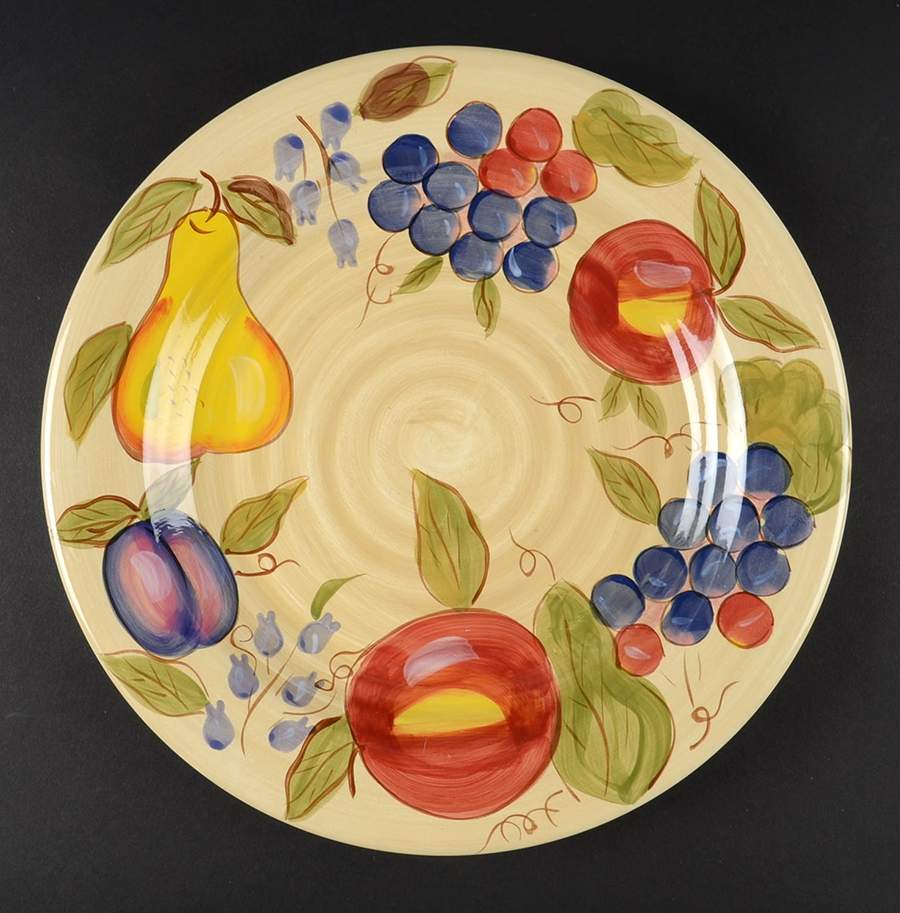 Sangria Swirl Dinner Plate by Gibson Designs-1