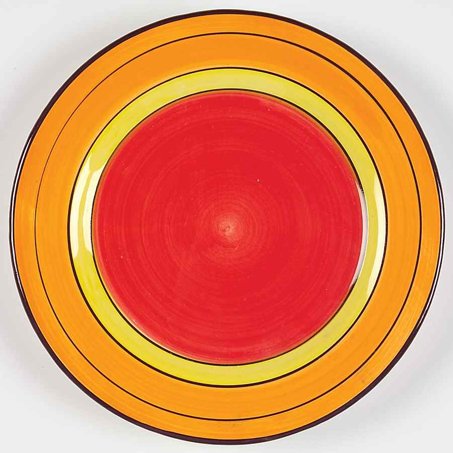 Aspire Orange Salad/Dessert Plate by Gibson Designs-1