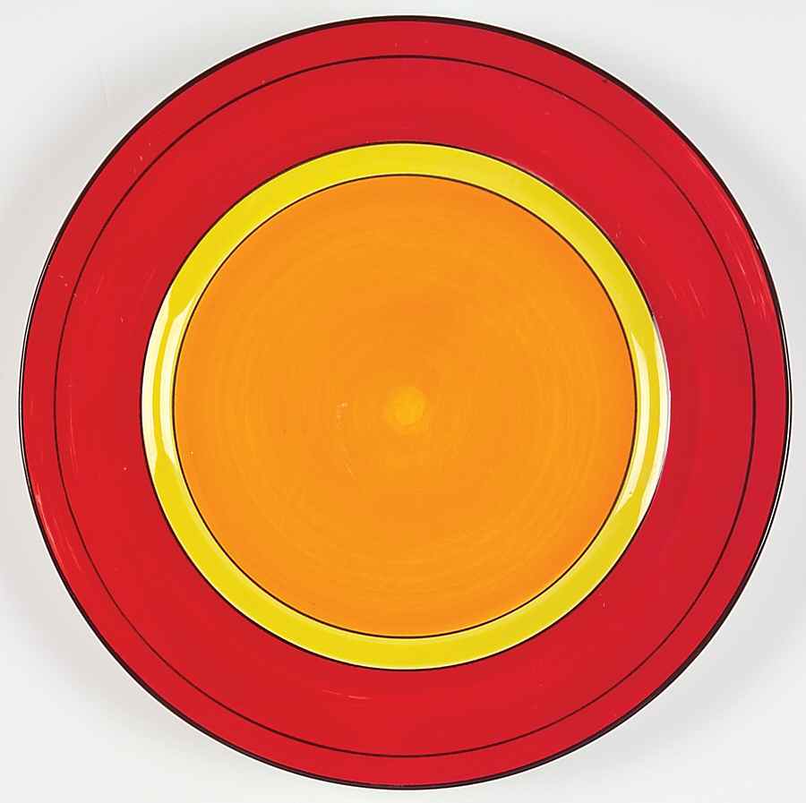 Aspire Red Dinner Plate by Gibson Designs-1