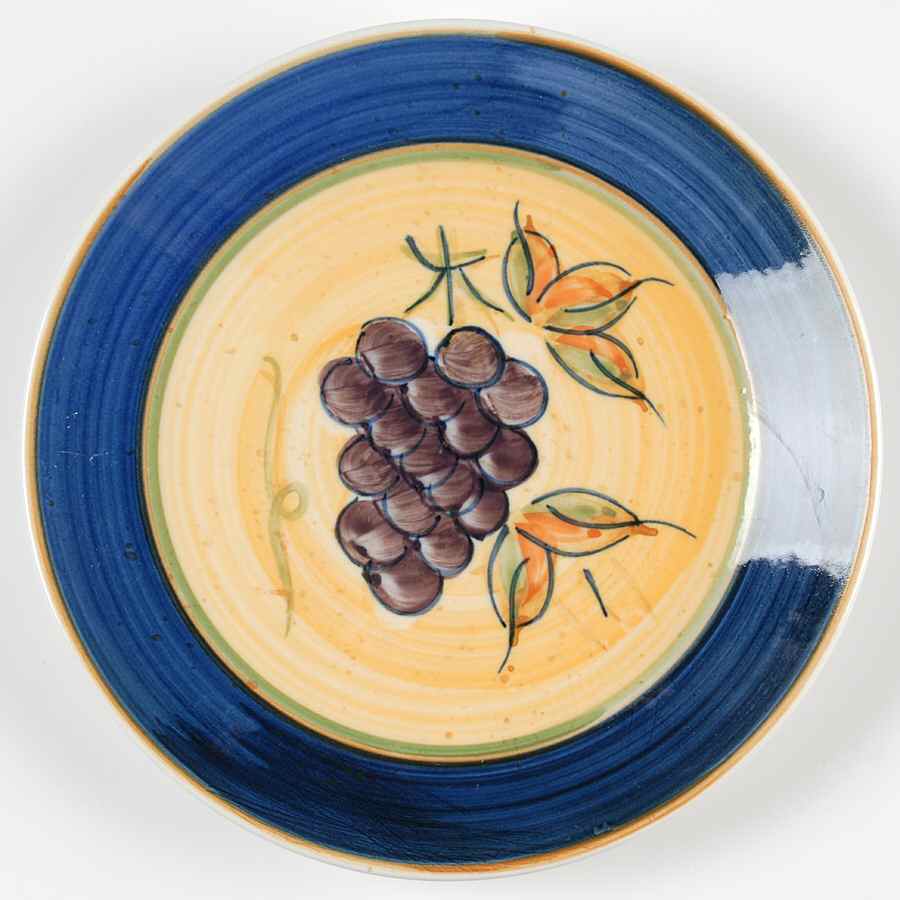 Antique Vineyard (Cobalt Band) Salad/Dessert Plate by Gibson Designs-1