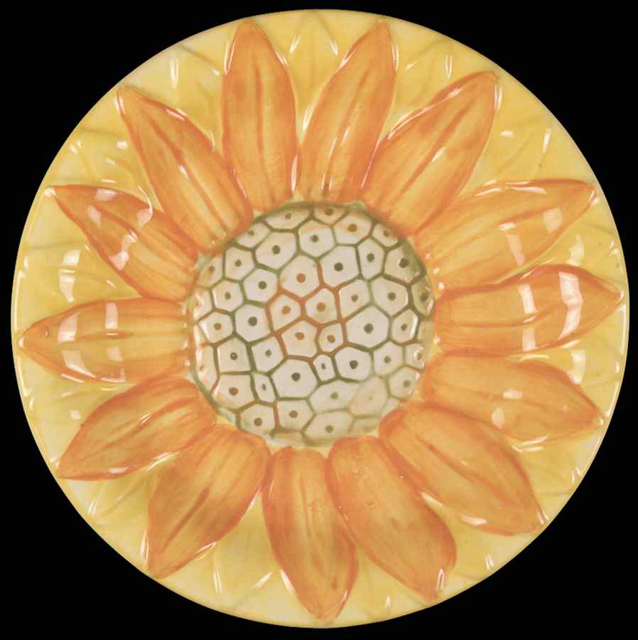 Sunflower Glory Salad/Dessert Plate by Gibson Designs-1
