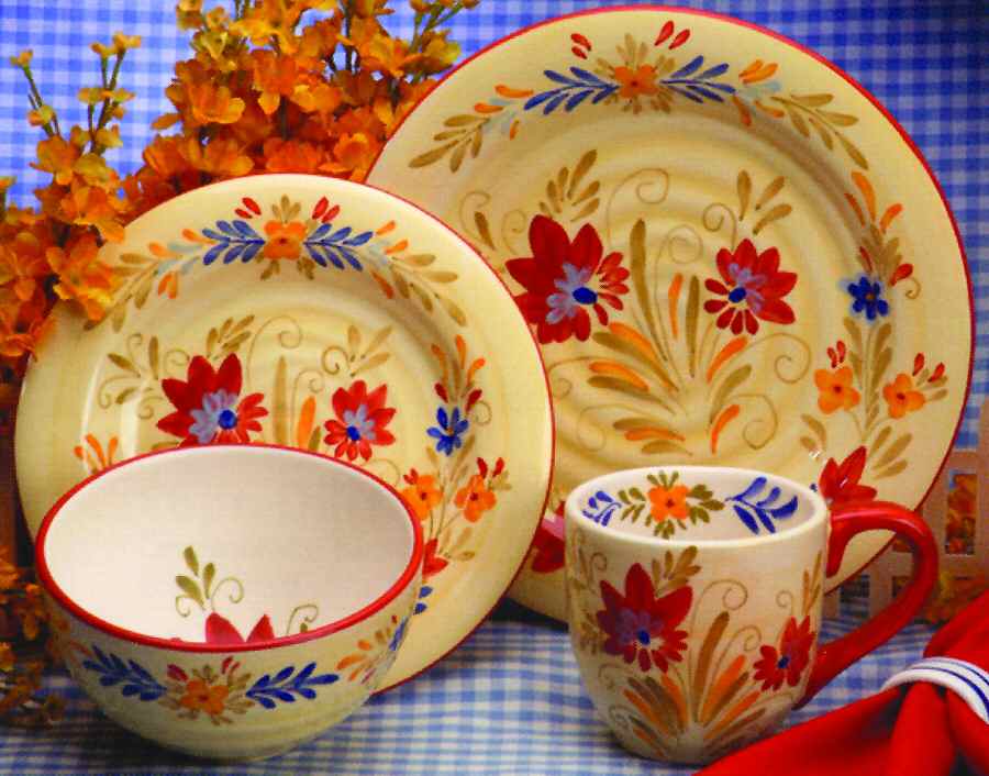 Amalfi Cottage Dinner Plate by Gibson Designs-1