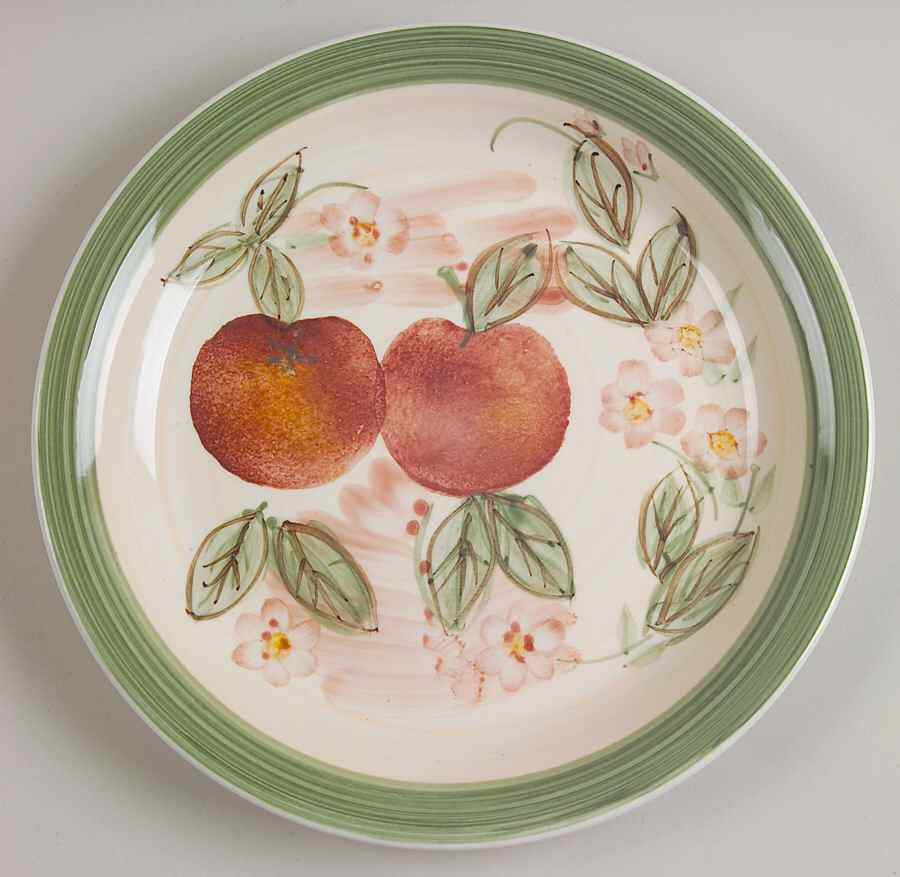 Peach Duo Dinner Plate by Gibson Designs-1