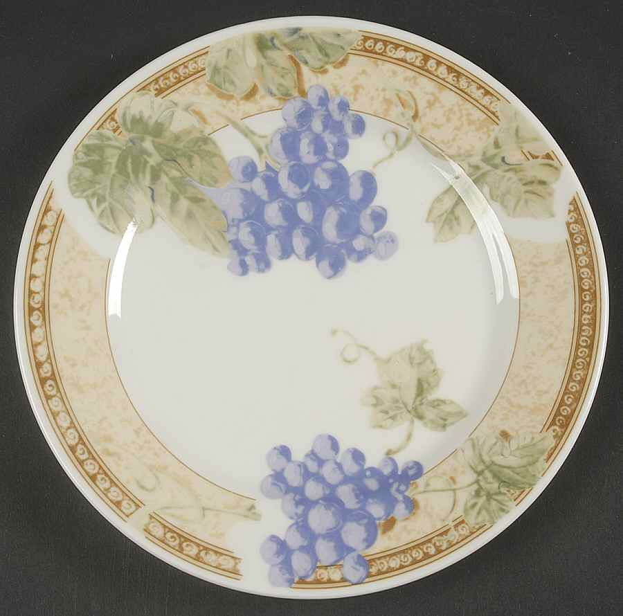 Fruit Grove (Cherries, Grapes) Salad/Dessert Plate by Gibson Designs-1