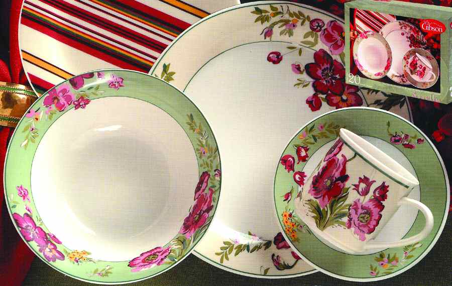 Ariella Dinner Plate by Gibson Designs-1