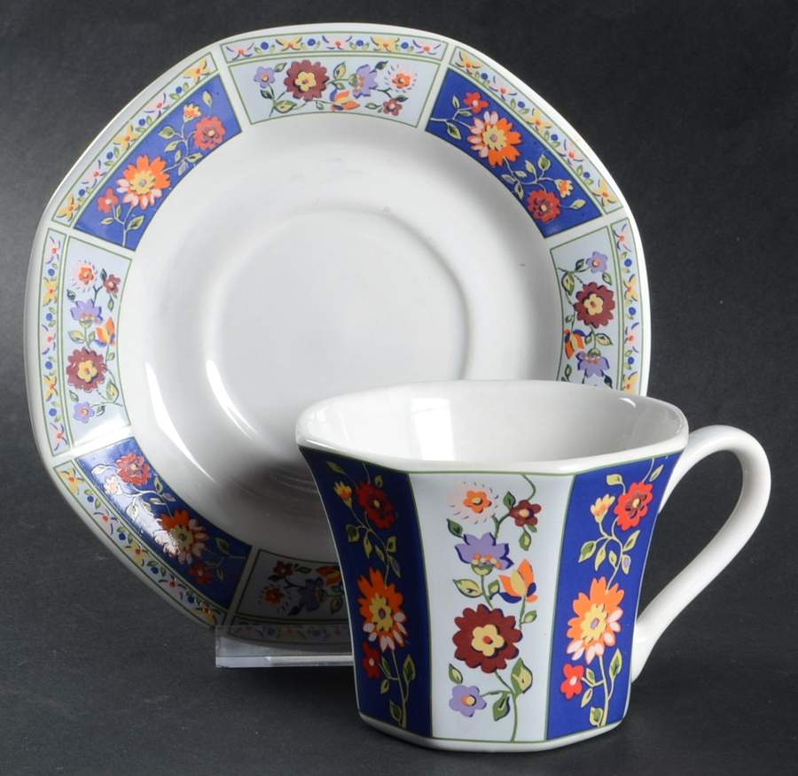 Gypsy Moon Flat Cup & Saucer Set by Gibson Designs-1