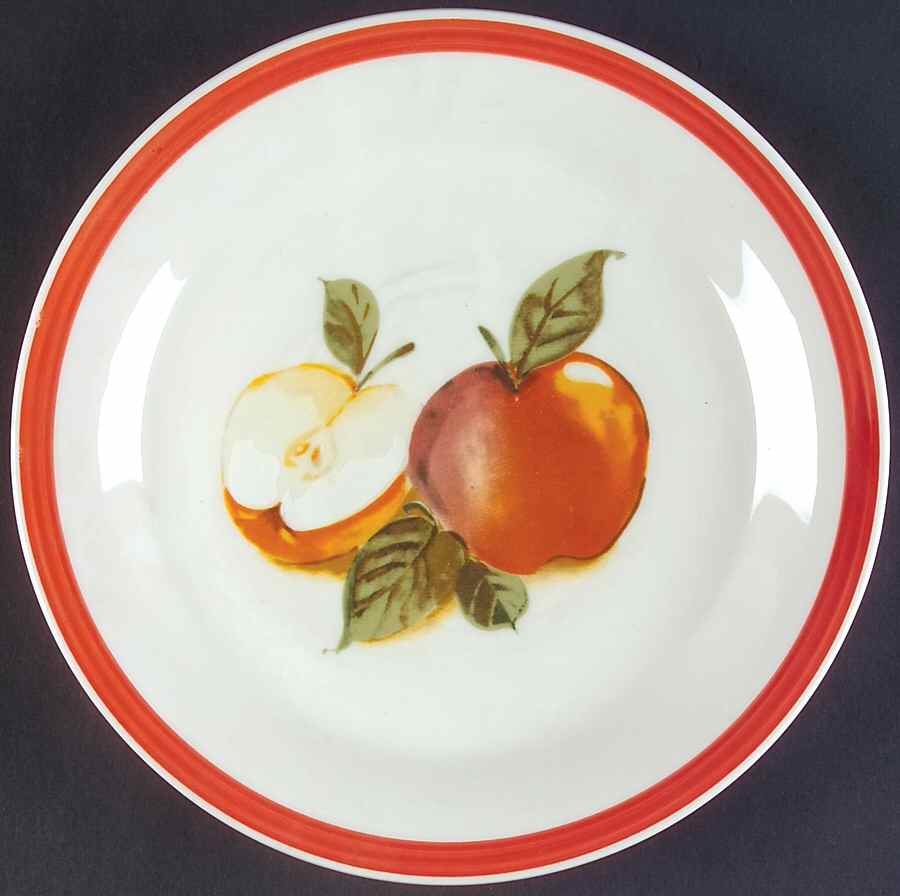 Apple Slice Dinner Plate by Gibson Designs-1