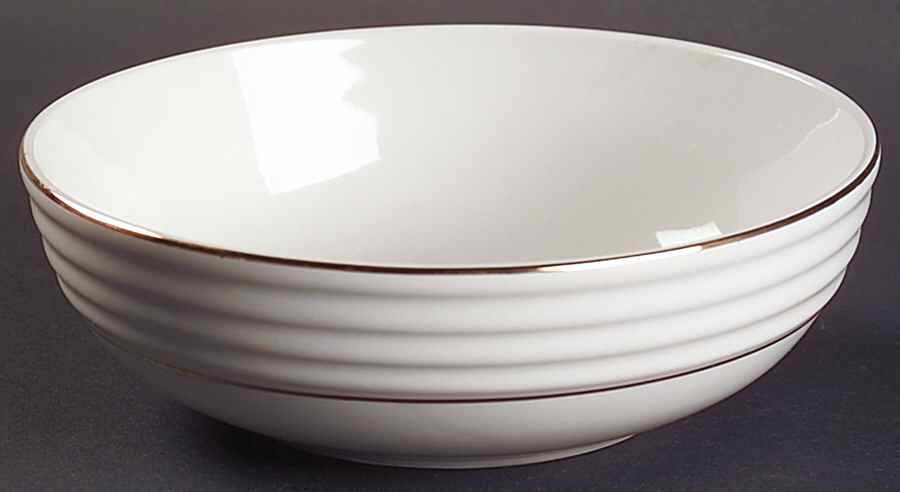 Downtown Gold Soup/Cereal Bowl by Gibson Designs-1