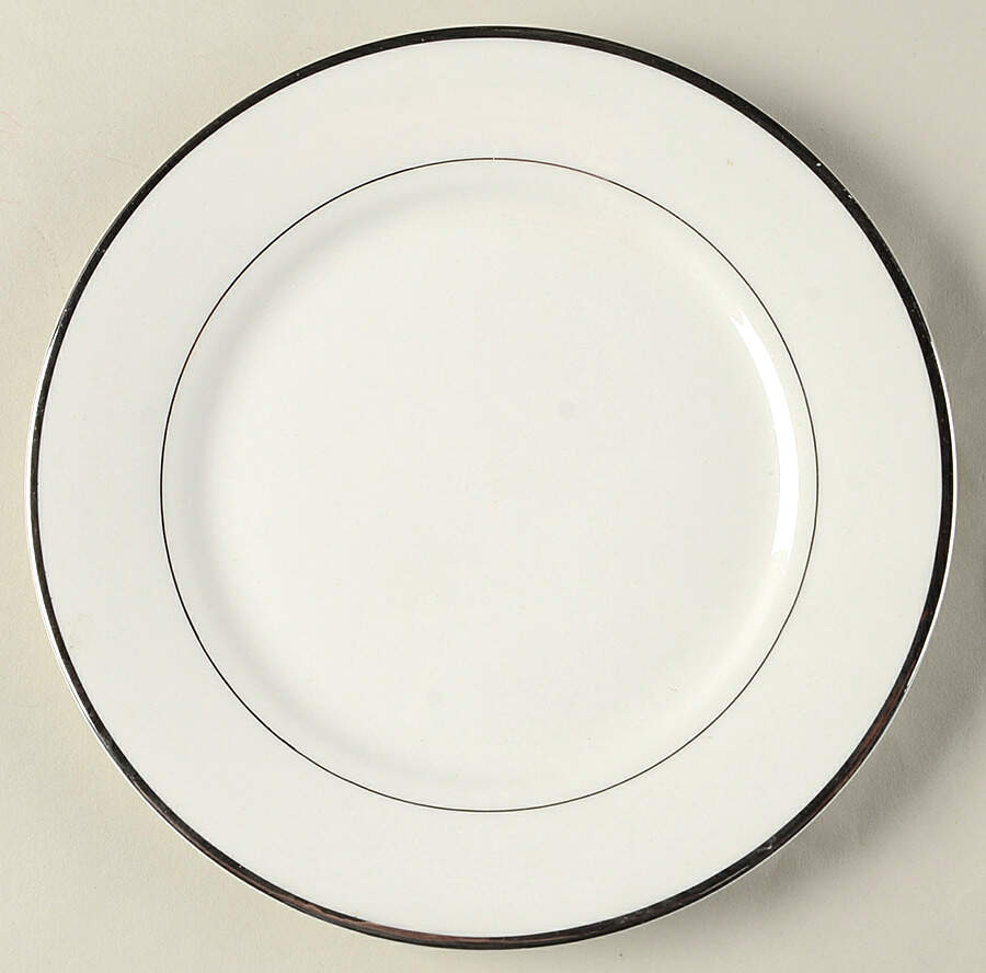 Anniversary Platinum Salad Plate by Gibson Designs-1